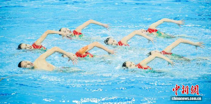 2025年全国花样游泳冠军赛在山东青岛开赛,奥运